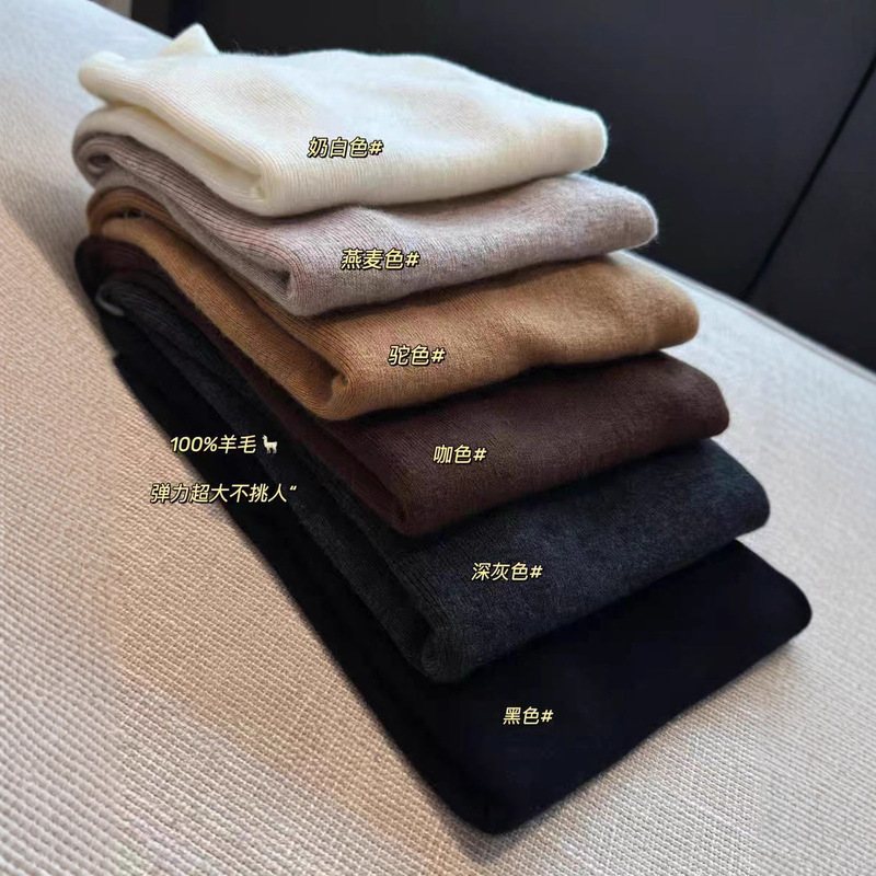 Max All-Wool Turtleneck Autumn and Winter Bottoming Shirt with Sweater 2025 New Style Versatile Simple High-End Basic Outerwear