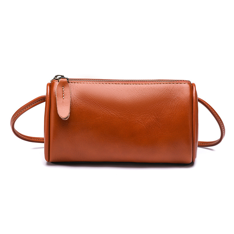 Women's Handbags 2025 New Summer Genuine Leather Phone Bag Shoulder Crossbody Pillow Small Bag - Thumbnail 8