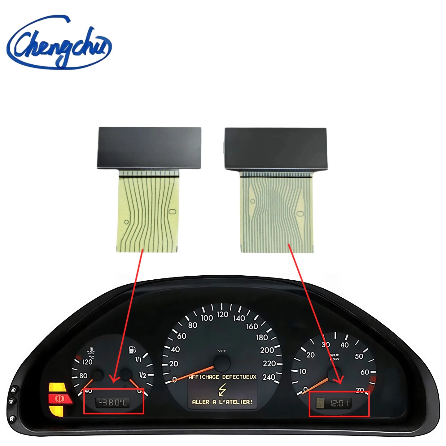 Suitable for Mercedes-Benz W203 C-Class 2000-2007 models and W463 models, disc-type LCD display screen