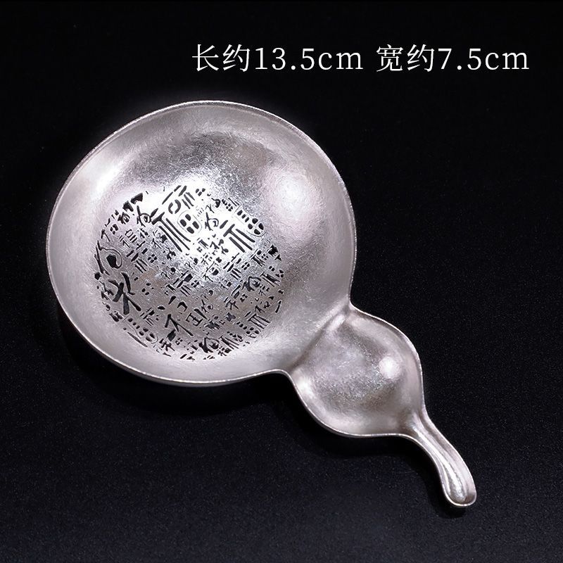 纯钛茶滤茶漏过滤器家用滤网户外便携滤茶器葫芦百福款