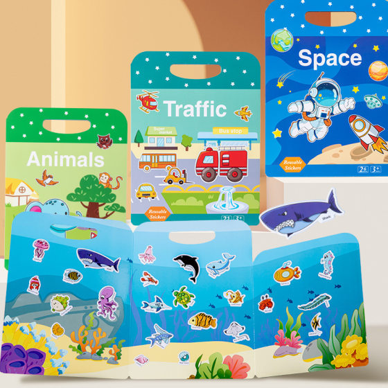 Cross-border children's portable jelly quiet bubble refrigerator sticker enlightenment 2-year-old baby kindergarten gift
