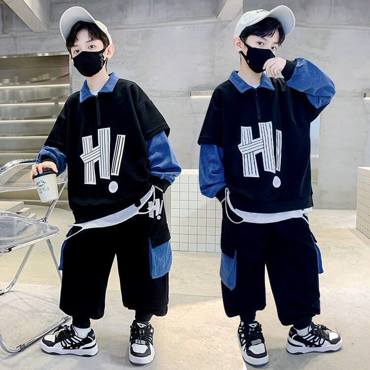 Sæt 2023 Ny Zhongda børne drenges forårsstil Smuk moderigtigt efterår Cool og_voghion.com