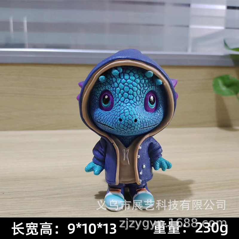 Transfronterizo nueva decoración del hogar dinosaurio elfo decoración de escritorio atmósfera escena diseño artesanía de resina