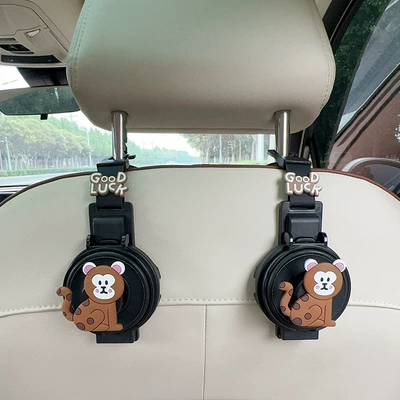 Car cup holder/beverage holder: Holder Hook, Multifunctional 2-in-1 - two-in-one-water-cup-holderhook-black-shenhou-1-2-pieces