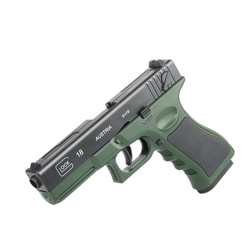 Automatic cocking, shell ejecting, semi-automatic Glock soft bullet replica gun, controllable attachment, chicken hunting, children's boy toy, wholesale