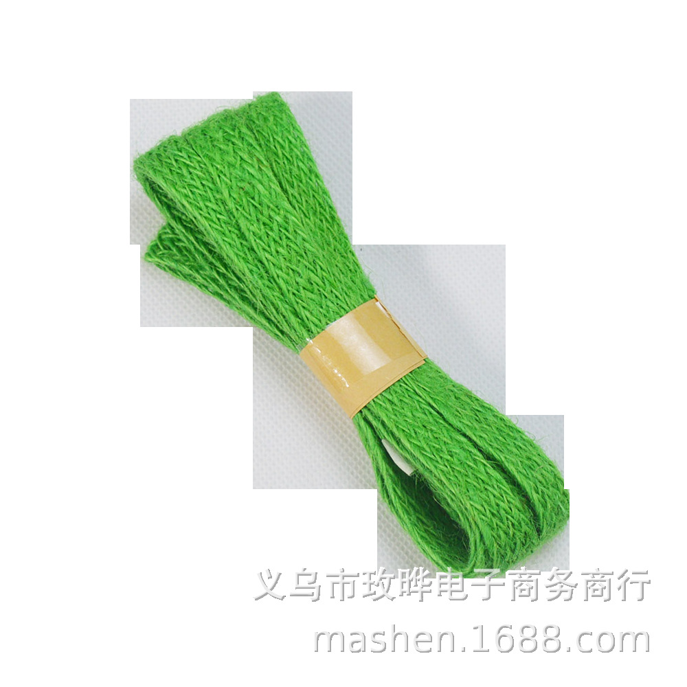 1CM de ancho 17 hebras de hilo plano de color monofilamento 2 metros/pieza pequeña cuerda de embalaje de color mezclado exclusivamente transfronterizo