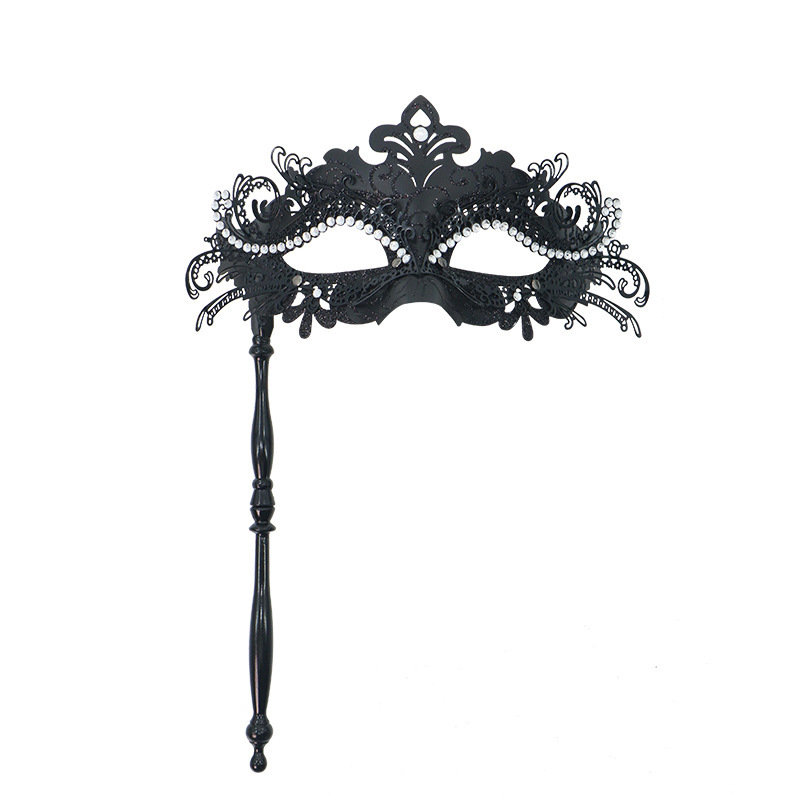 Ventas transfronterizas de metal con diamantes de cola de fiona desmontable varilla romana de mano máscara de mitad de cara juegos de cine y televisión props de interés
