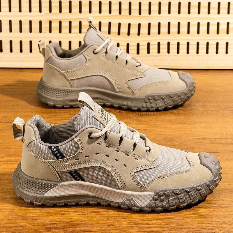 男鞋冬季劳保鞋男加绒保暖户外工地工装运动防滑耐磨轻便登山鞋男