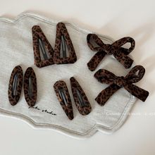 复古气质豹纹发夹女前额碎发刘海边夹后脑勺bb夹新款发卡头饰