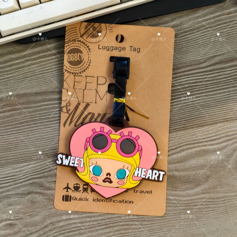 crybaby哭娃molly卡通趣味可爱搞怪行李牌旅行托运潮流挂饰吊牌|undefined
