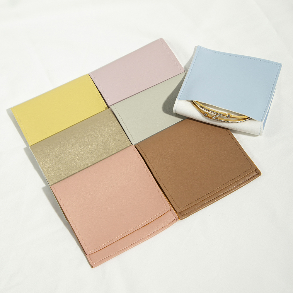 10g Weight Jewelry Packaging Bags Classification 1 Piece Quantity Home, Daily Occasion Pu Leather Material Letter Pattern Modern Style, Simple Style Style 1 Piece Pu Leather Modern Style Simple Style Home Daily Letter Jewelry Packaging Bags 3