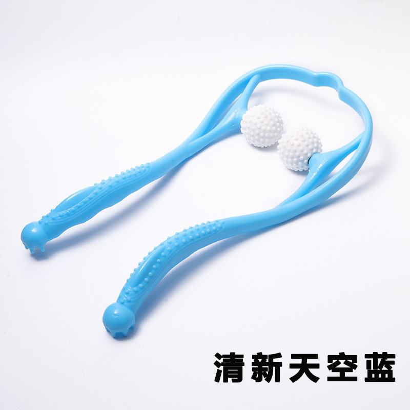 プラスチック手動頚椎マッサージ器多機能頚部マッサージ器生命露店プレゼント購入白鳥6球|undefined