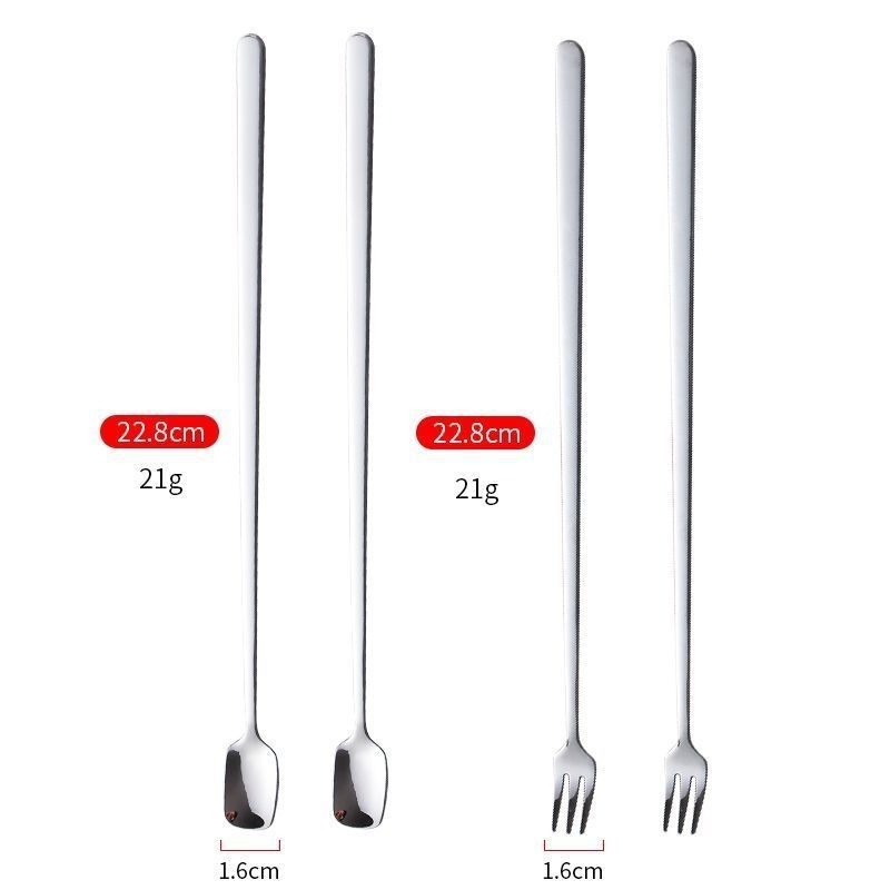Cuchara de acero inoxidable de mango largo condimento delgado cuchara de café alargada cuchara de hielo encantadora cuchara de postres cuchara comercial ins
