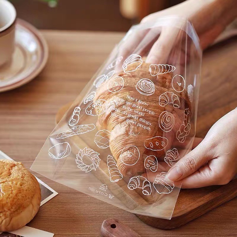 麵包包裝袋吐司烘焙透明包裝一次性歐包打包袋自封自粘食品塑料袋