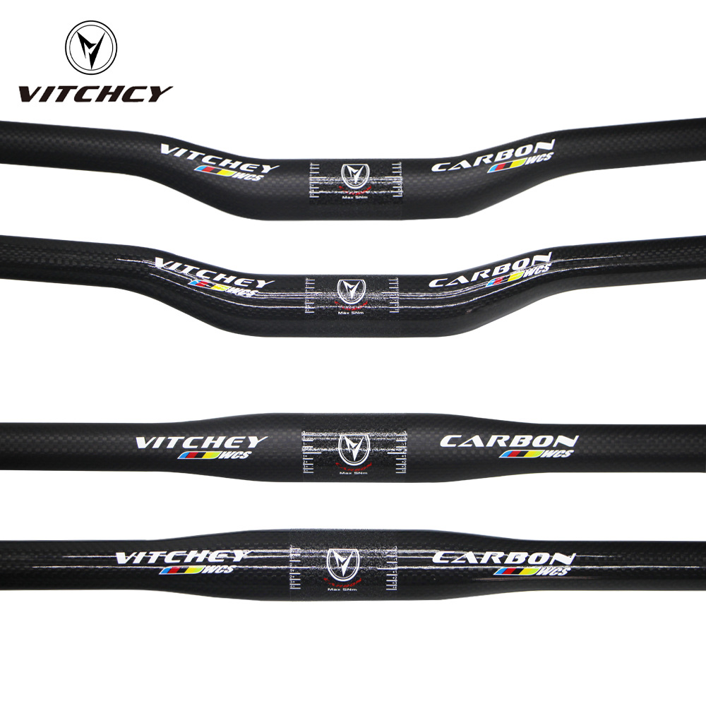 Vitchey超轻山地/公路自行车碳纤维直把燕把31.8mm消光/亮光