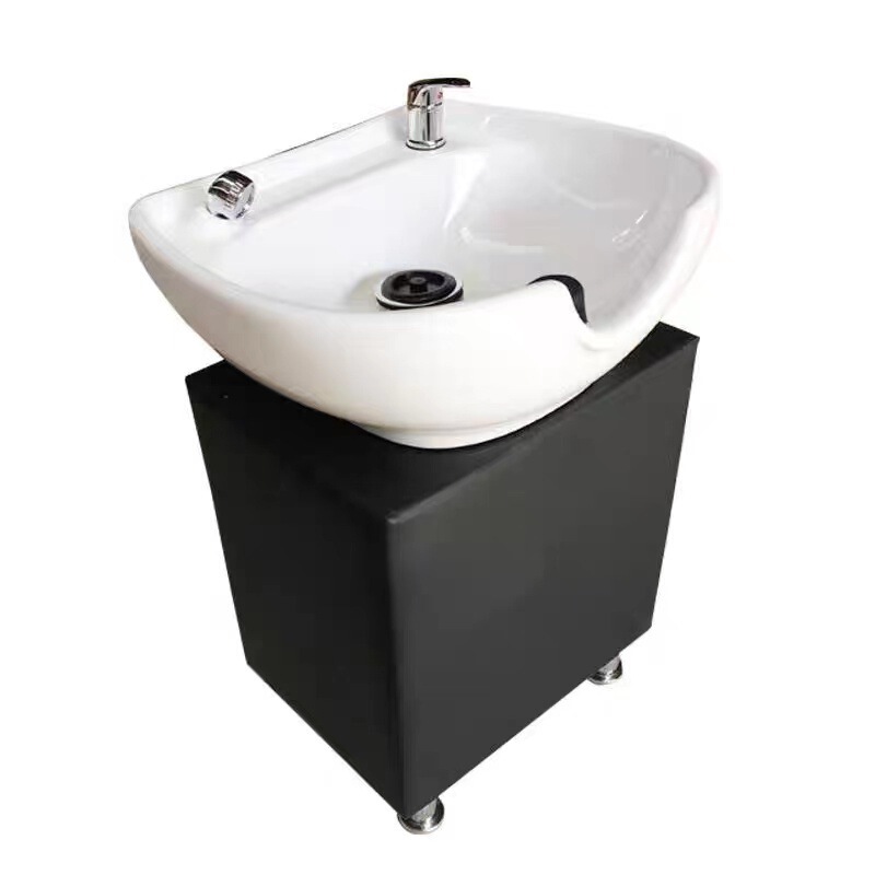 Sit-Down Wash Basin Barber Shop Ceramic Basin Hairdressing Shampoo Basin Vertical Wash Basin Shampoo Simple Wash Basin