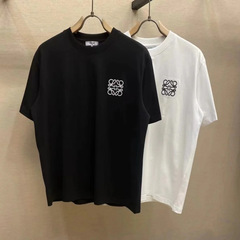 Royi 微刺繍半袖 T シャツ、男性と女性用、夏のコットンラウンドネックカジュアル多用途トップストレンディなブランド ins T シャツ