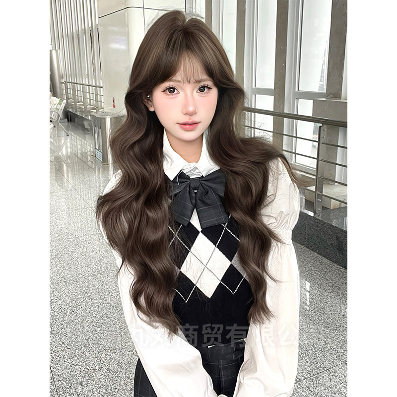 Marubeno Wig Women's Daily Level Large Curly Hair Long Hair Jk Natural Girl Japanese Style Realistic Lolita Full Head Cover