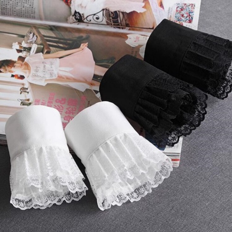 Mesh lace accessories lace elegant Chanel style three-dimensional lace decorative cuff fake sleeve batch