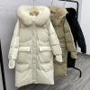 2020 Korean Edition Dongdaemun Real Fox Fur collar Down Jackets Mid length version thickening Easy Duck coat