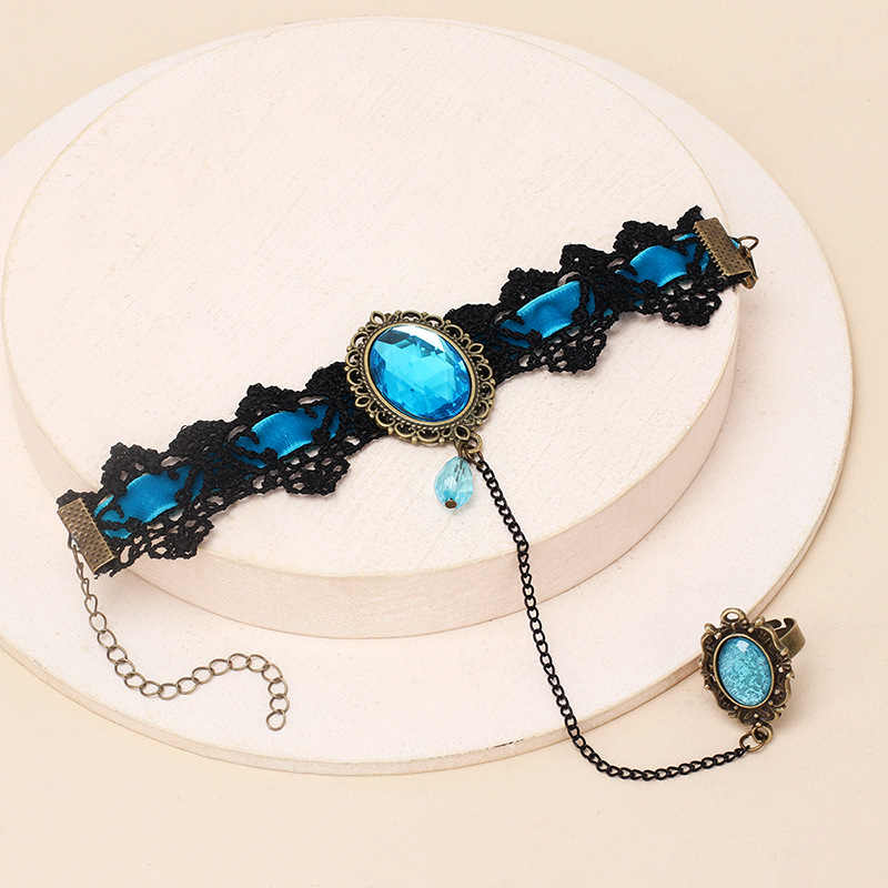 Bracelets Classification Lace One-piece Chain Bracelet Ring Fashion Design Sense Retro Jewelry