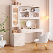 2025新款化妆桌书桌梳妆台收纳柜卧室主卧学生书桌办公桌一体