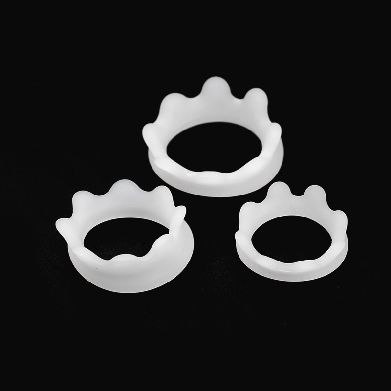 Crown Locking Ring 3-Piece Set, TPE Foreskin-Blocking Glans Cover Rings — detail image 5