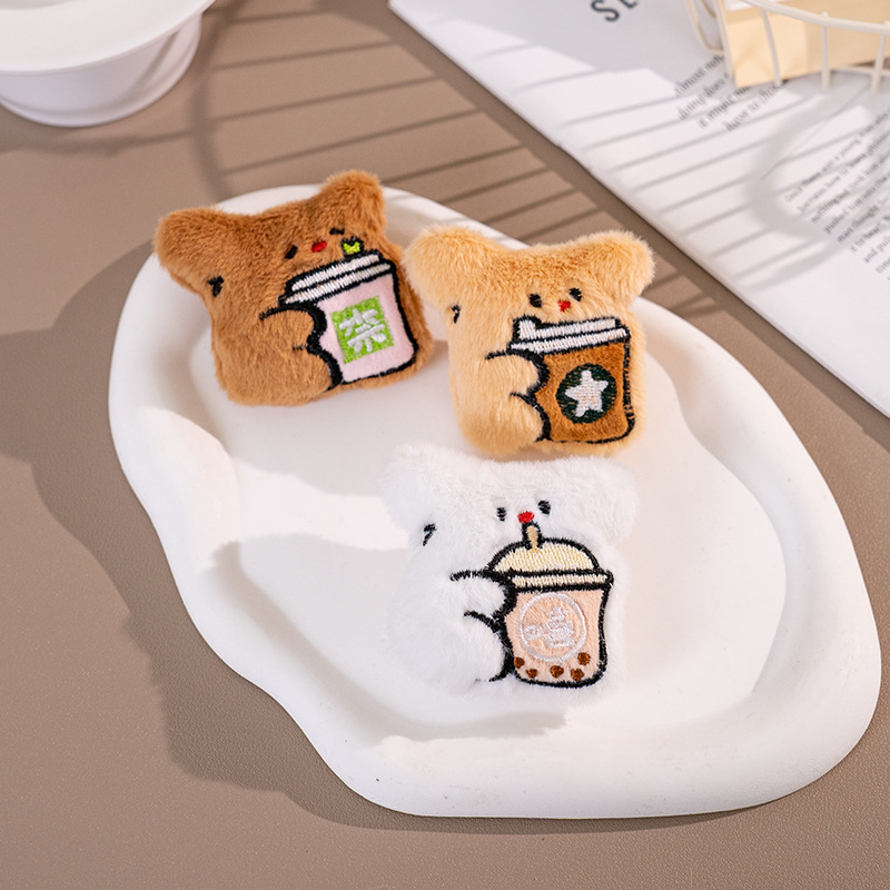 かわいい漫画ミルクティーベアシリーズぬいぐるみペンダント学生バッグ衣類ペンダントギフトキーホルダー|undefined