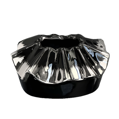 陶瓷花边包包纸巾盒客厅高级感轻奢抽纸盒创意设计感高档茶几摆件