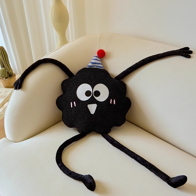 다리가 있는 연탄 - 검정색