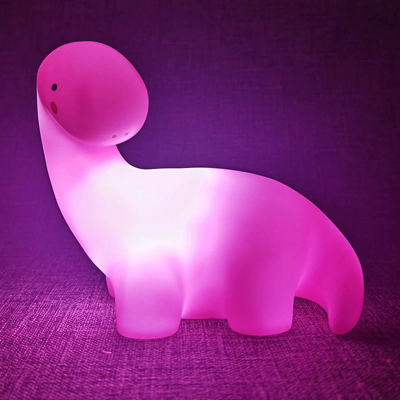 Кружка Night Light Cartoon Dinosaur LED Lamp, пластик 4.5V батарея, 8×12 см, ночник для детей
