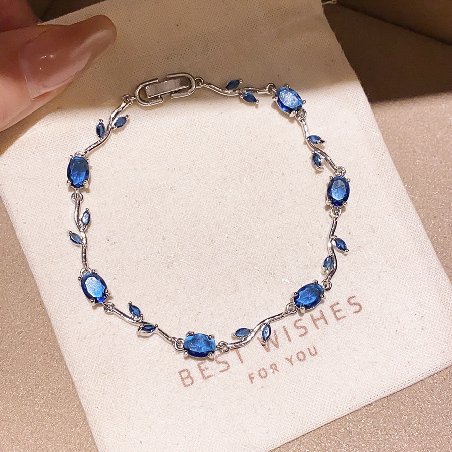 34 pulseras - plata - azul