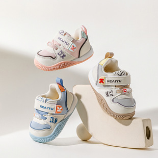 New 2025 Baby Girl Toddler Shoes Spring Cartoon Children's Boy Baby Anti-Slip Shoes Mesh Breathable Shoes Wholesale