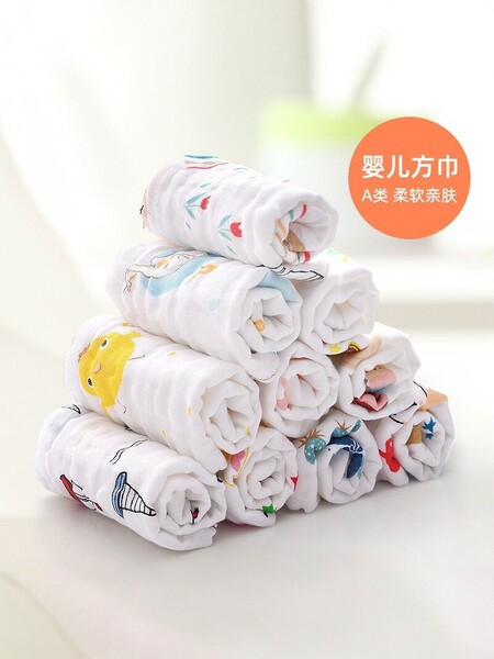 Children's cotton gauze eating bib
