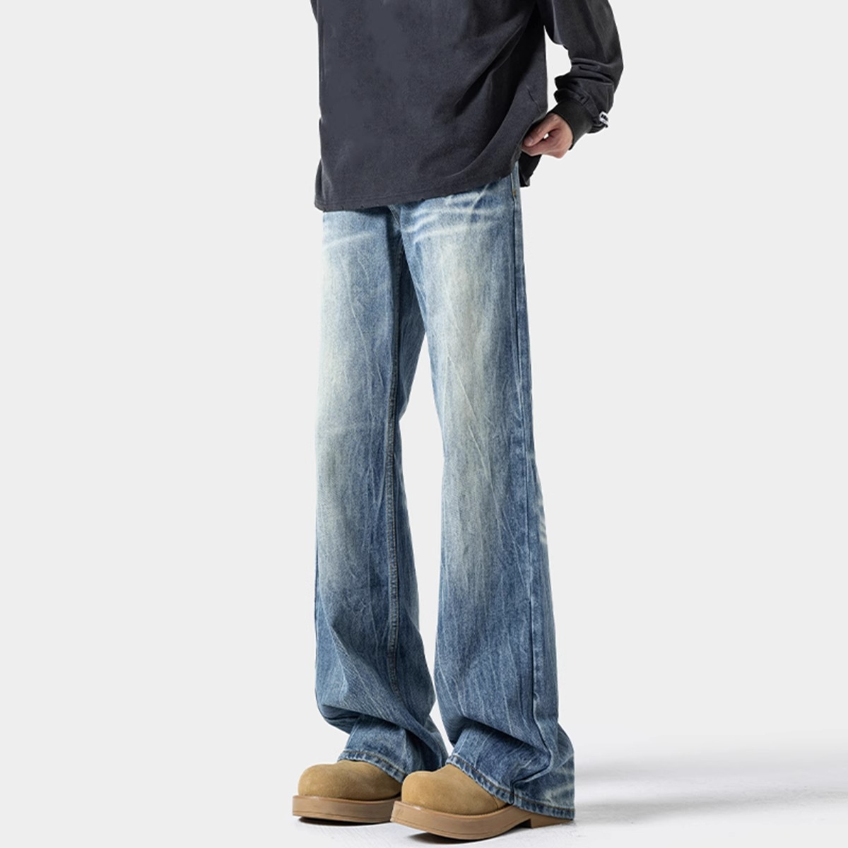 Summer Long Men's Pants Tall Men's Jeans Drape Narrow Version Spring and Autumn Casual Pants for Teenagers and Students