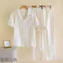 碎花女短袖春夏双层家居服