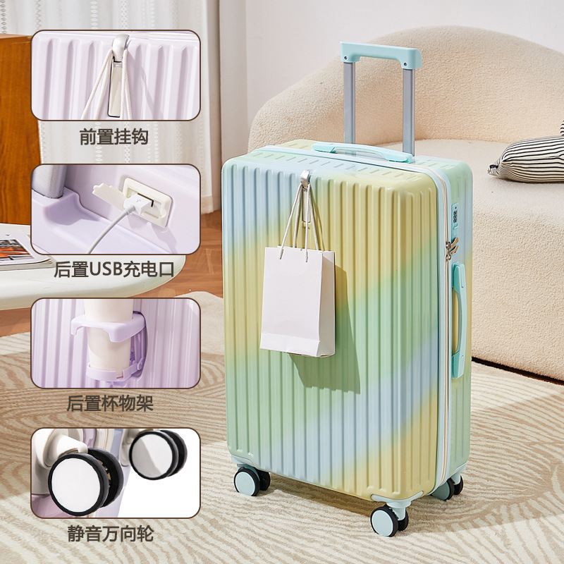 Equipaje de alto valor facial para mujeres ruedas universales de 20 pulgadas duraderas y robustas para viajar