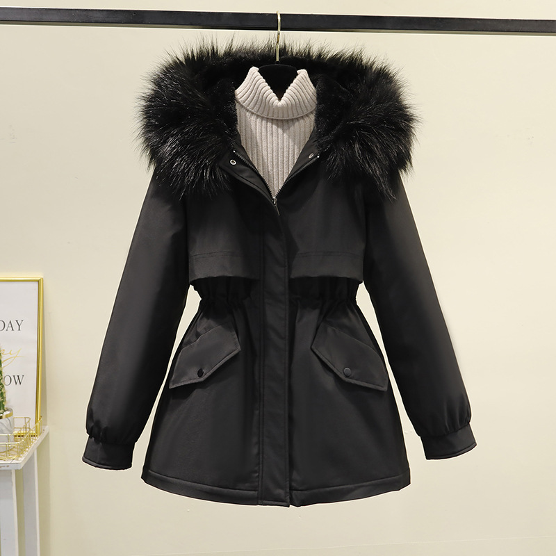 Women's Winter Coat Warm Thickened Cotton Jacket Medium Long Style_voghion.com