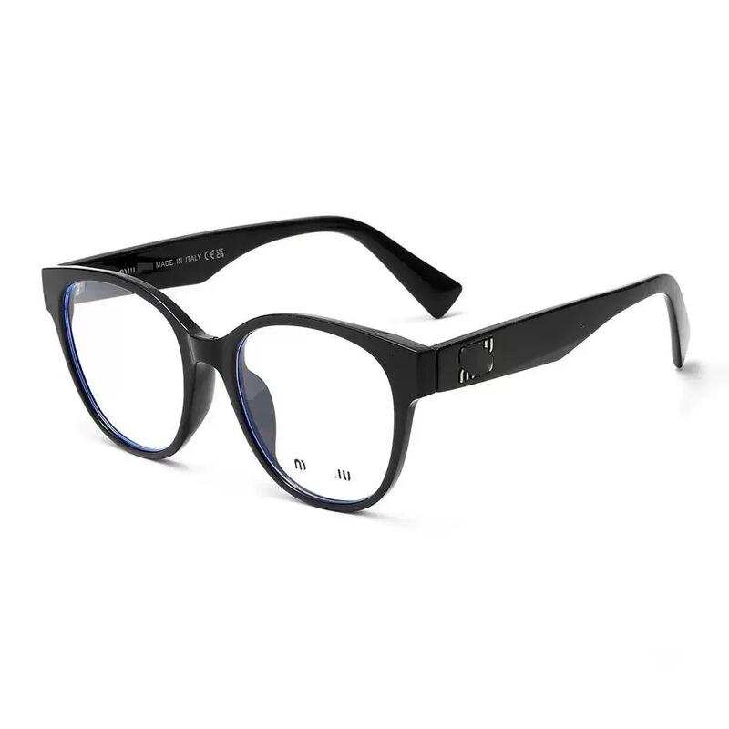 Miu Miaojia Vmu02V Glasses Zhang Yuanying Plain Mirror Plate Logo Oval Elegant Frame for Men and Women Miu Miaojia Vmu02V Glasses Zhang Yuanying Plain Mirror Plate Logo Oval Elegant Frame for Men and Women