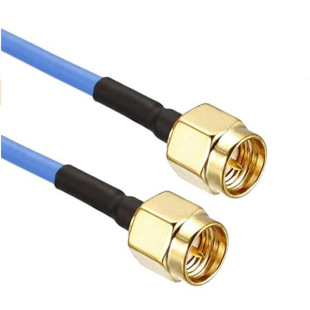 Coaxial RF patch cord SMA revolution SMA male RG405 semi-flexible blue skin SFT 086 test line