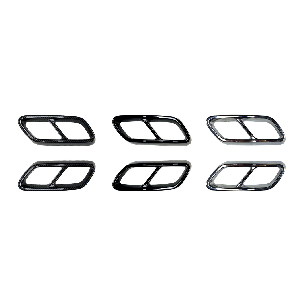 Marco Decorativo de Tubo de Escape para Mercedes-Benz Clase C C300 C200 C260 W206, ABS Autoadhesivo image 5