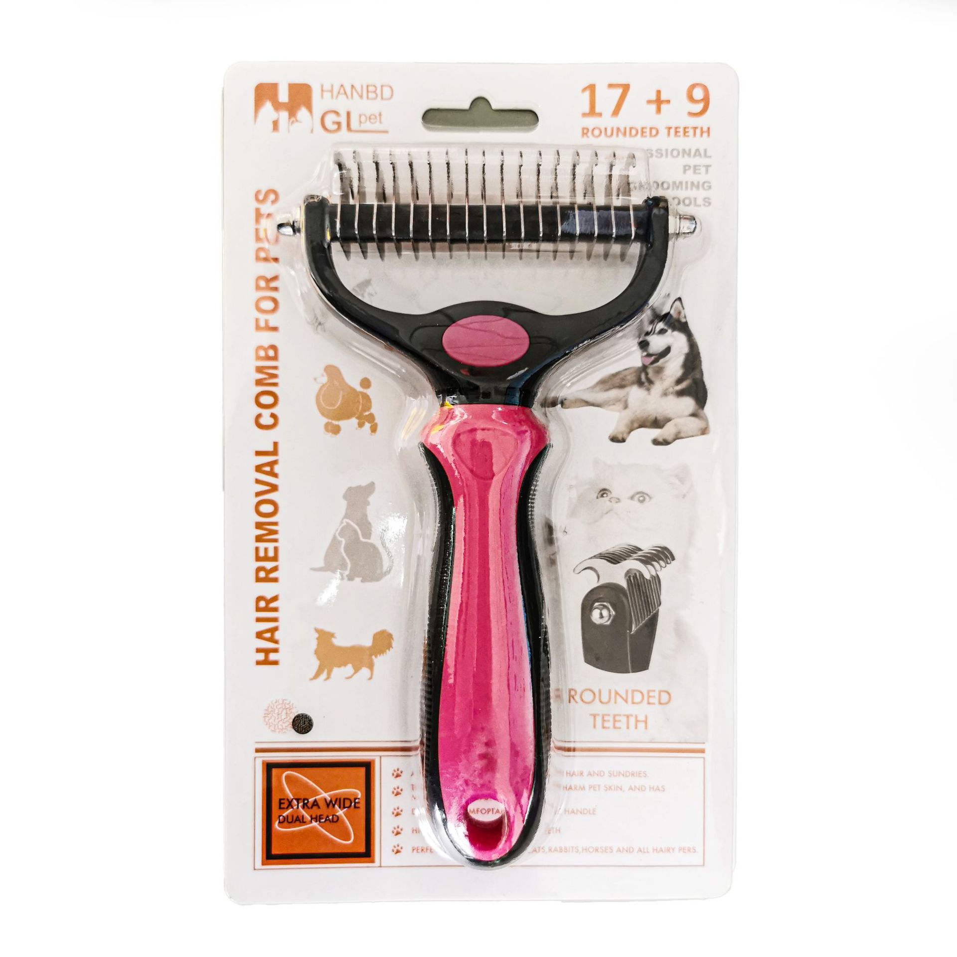 로즈 버블 쉘 포장 (오렌지 종이 카드)