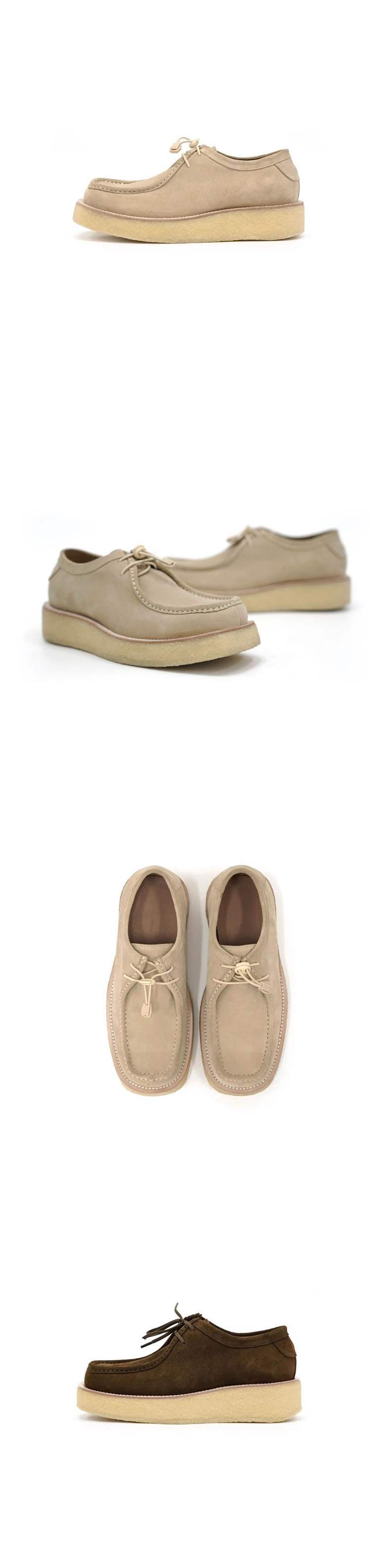 Chaussures de travail ShoeVault British Commuting pour hommes, style rétro français, en cuir, semelle épaisse en kangourou, rehaussantes et tendance._voghion.com