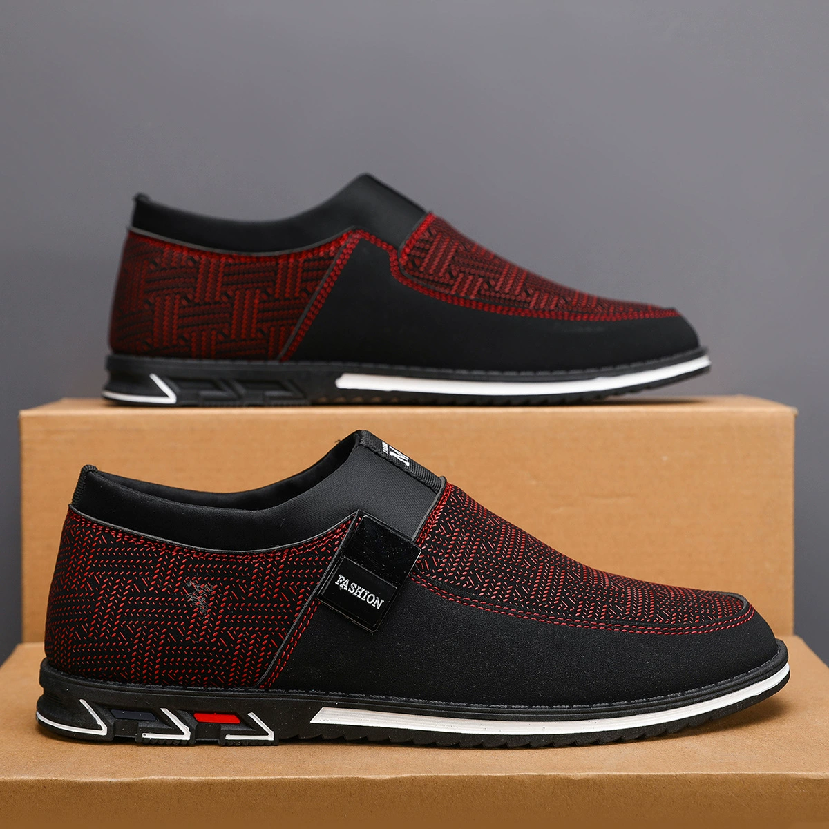 Трансграничная взрывная мужская обувь большого размера повседневная обувь с плоской подошвой