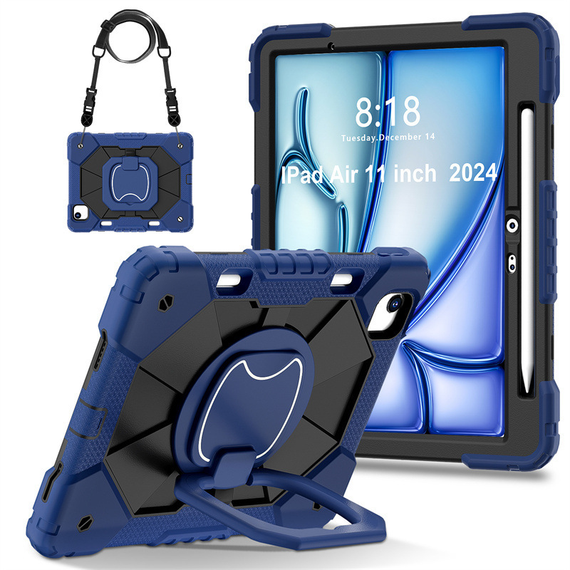 Suitable for iPad Air6 11 Silicone Strap Tablet Case Pc Bracelet Holder Apple Pro13 2024 Protective Case Suitable for iPad Air6 11 Silicone Strap Tablet Case Pc Bracelet Holder Apple Pro13 2024 Protective Case