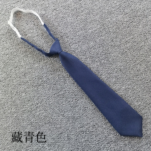 No-tie JK tie solid color campus polyester student bandage British college INS women's shirt uniform tie