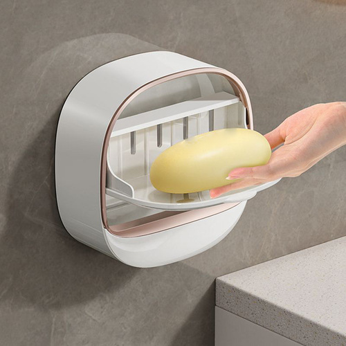 Soap Box Hole-Free Wall-Mounted High-End Drainage Storage Bathroom Shower Soap Rack
