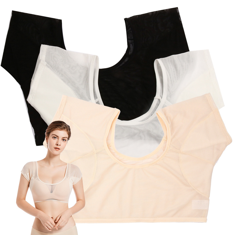 In-Stock Ws30-1 Women's Underarm Sweat-Absorbing Clothing, Thin Mesh, Breathable, Elastic, Soft, Sweat-Proof Underarm Pads In-Stock Ws30-1 Women's Underarm Sweat-Absorbing Clothing, Thin Mesh, Breathable, Elastic, Soft, Sweat-Proof Underarm Pads