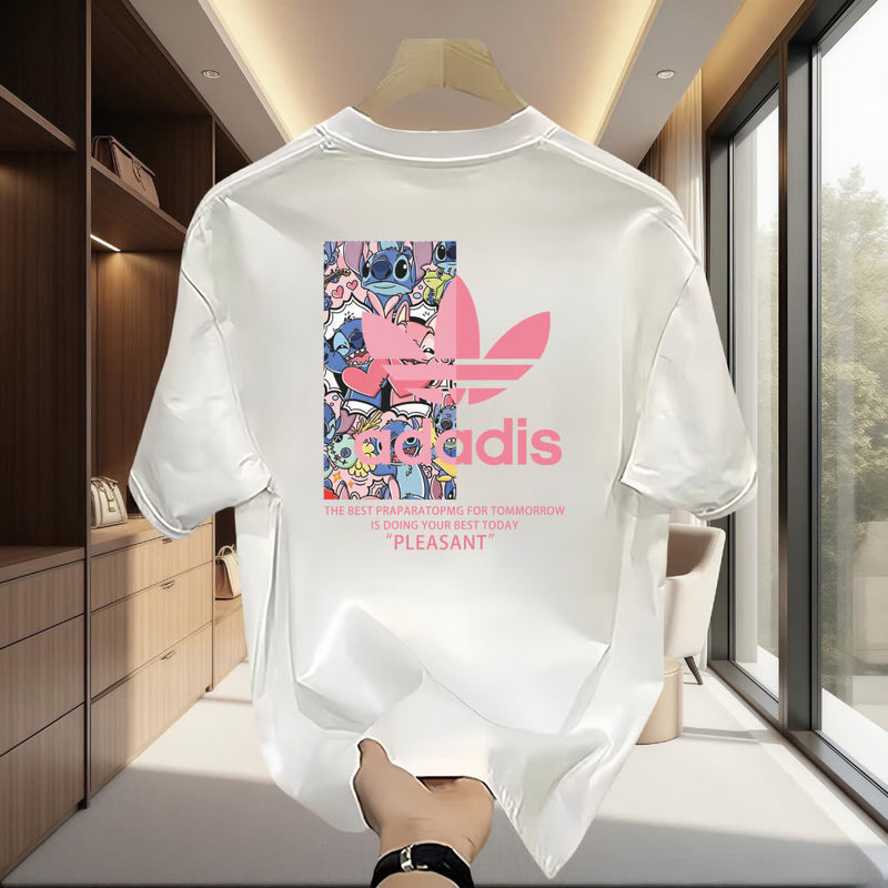 Summer New Trendy Brand Ny Short-Sleeve T-Shirt for Men, Loose Round Neck Half-Sleeve Top, Couple Style Nlb Trendy Brand Base Shirt for Women Summer New Trendy Brand Ny Short-Sleeve T-Shirt for Men, Loose Round Neck Half-Sleeve Top, Couple Style Nlb Trendy Brand Base Shirt for Women