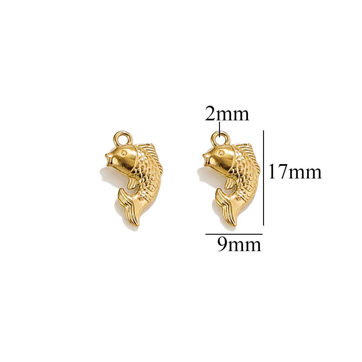 Accesorios de joyería de bricolaje colgante de la serie océano de acero inoxidable sirena concha mar estrella pulsera collar colgante